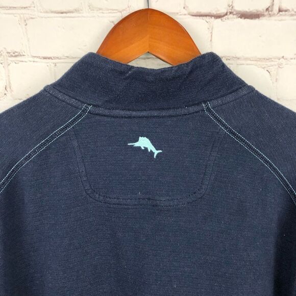 Tommy Bahama Blue Gray Reversible Sweater Men's Sz XL - Picture 10 of 12